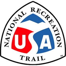 The badge for the National Recreation Trails OuterSpatial community.